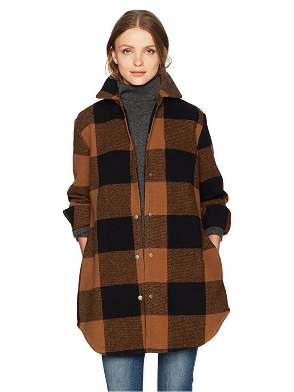 BB Dakota Steve Madden Eldridge Buffalo Plaid Coat Shacket
